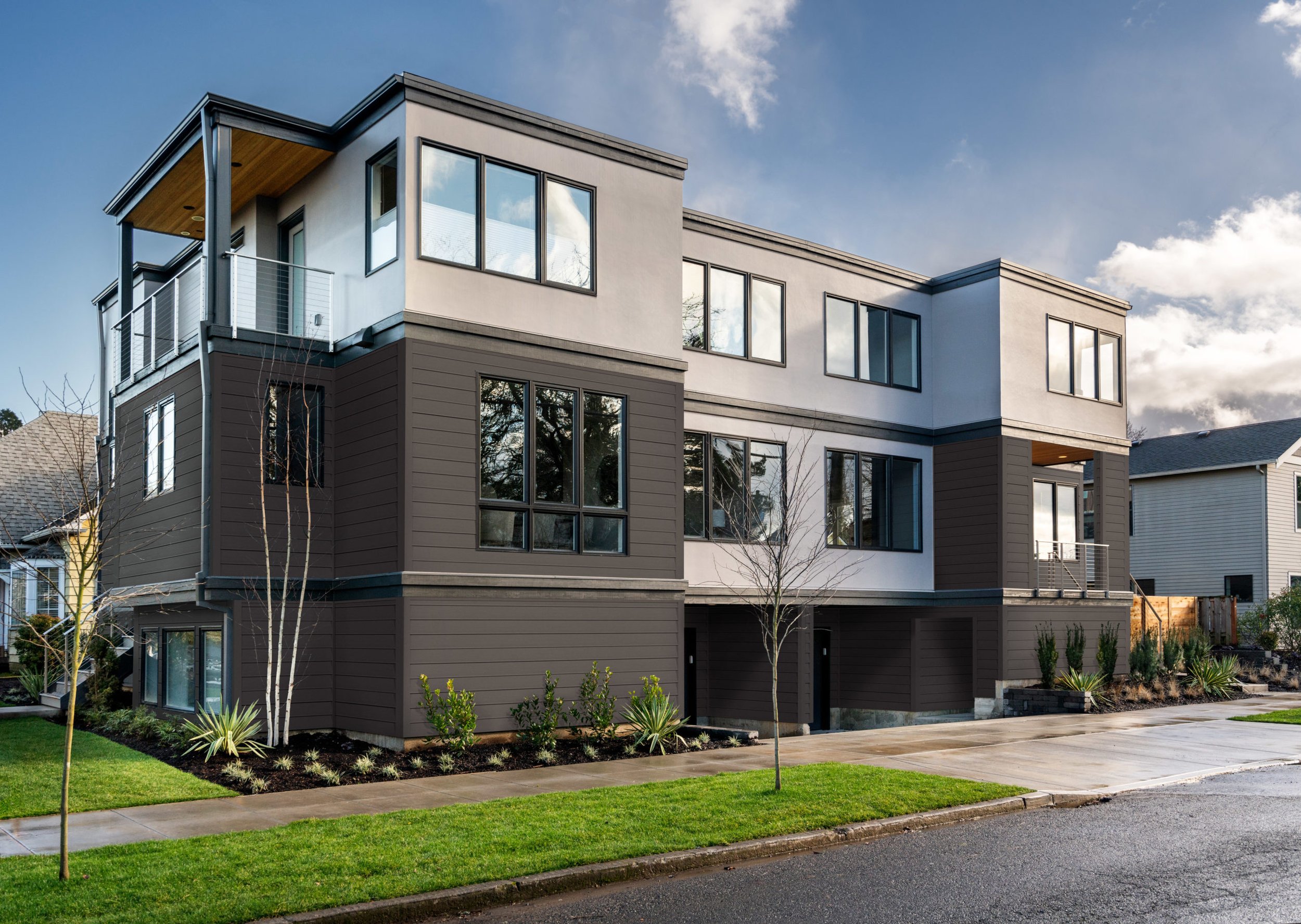 Ascend Composite Siding on a multi-family building