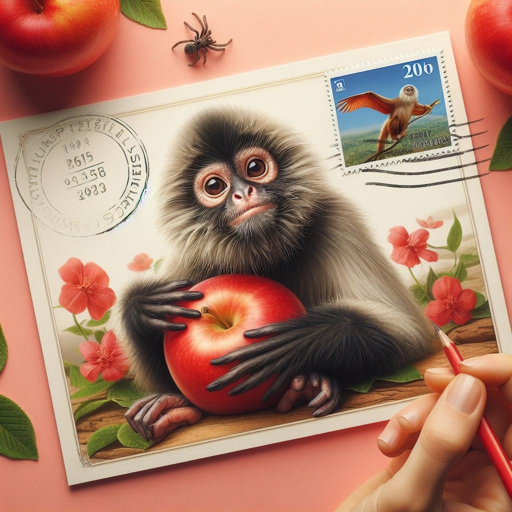 SpiderMonkeyPostcardApple.jpeg