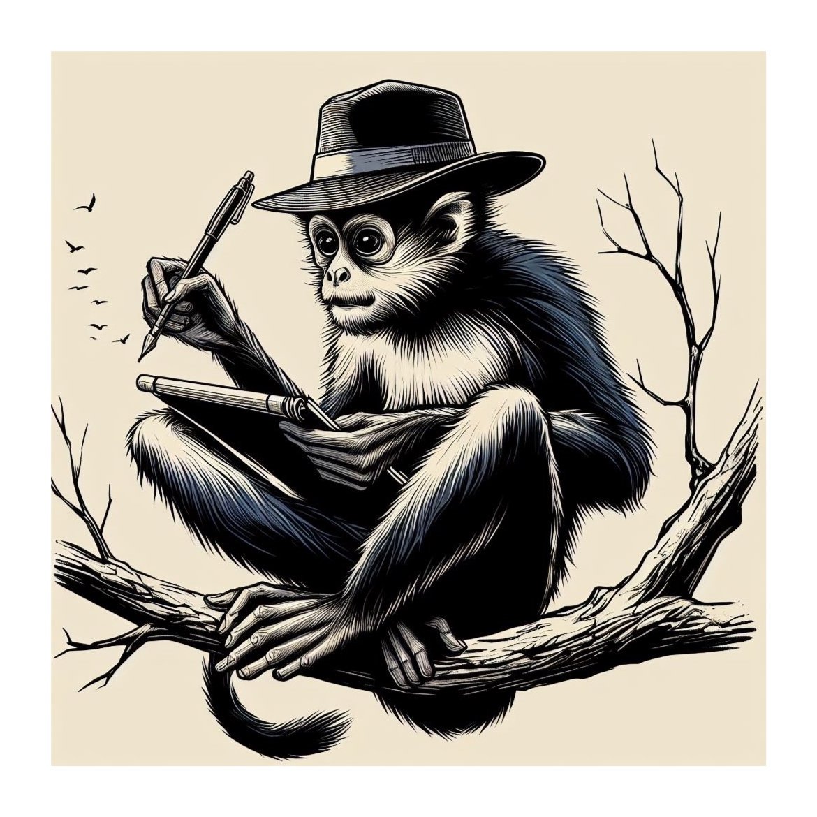 SpiderMonkeyWriterGraphicDesignHat.jpg