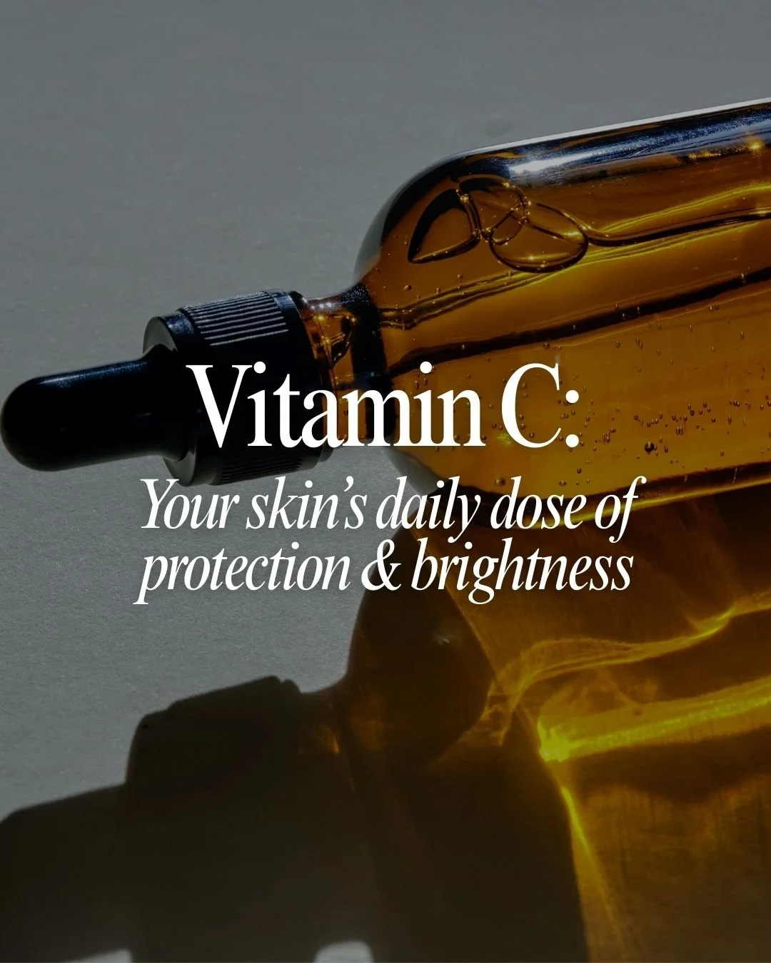 Vitamin C is one of the most researched ingredients in skincare &amp; for good reason

✨ protects against daily oxidative damage (pollution + sun exposure)
✨ stimulates collagen for firmness &amp; elasticity
✨ brightens tone, softens dullness, fades 