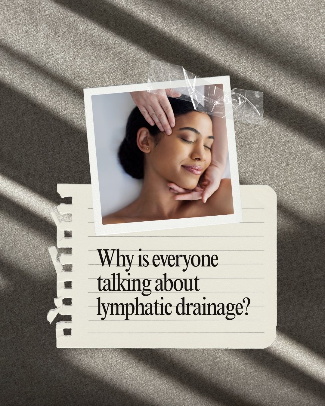 You know that sculpted, refreshed look you get after a facial or treatment?

That&rsquo;s your lymphatic system doing its job: flushing inflammation, reducing puffiness, &amp; revealing your natural contour
When lymph flow slows (from stress, salt, t