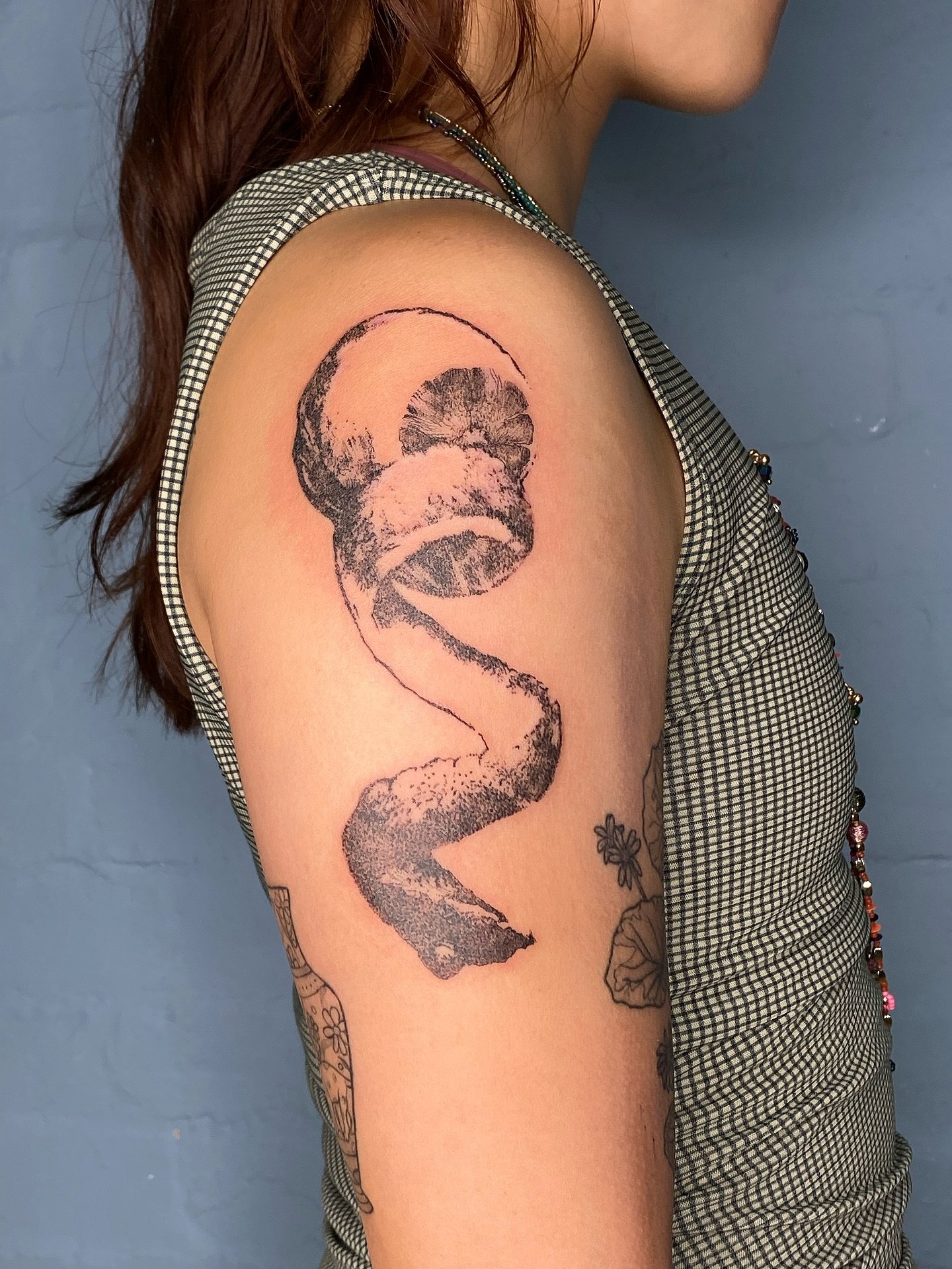 Something a little different for me but LOVE how it came out so more of this please ❤️ #tattoo #blackworktattoo #londontattoo