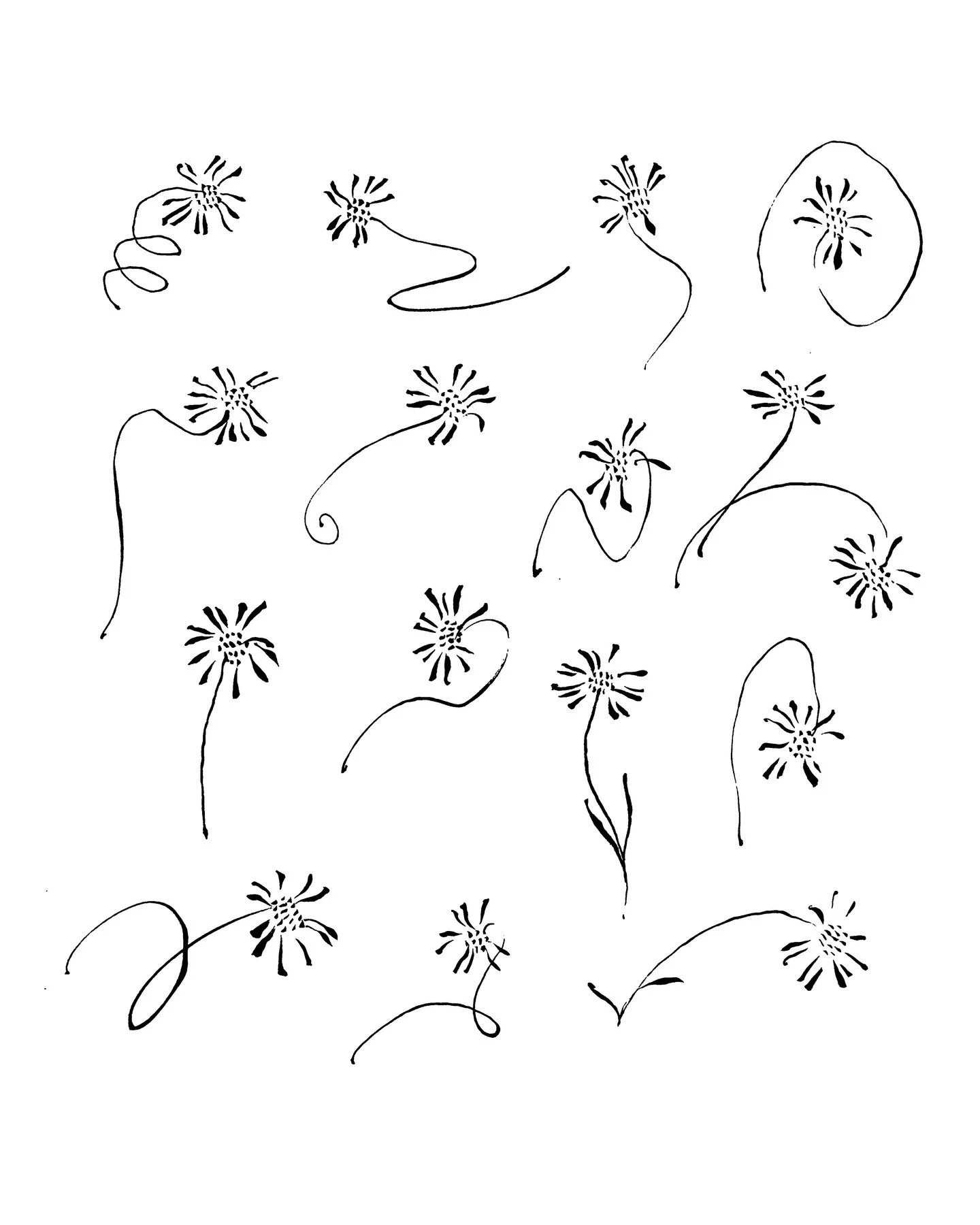 Inspired by the coming of Spring are these repeatable daisies ❤️