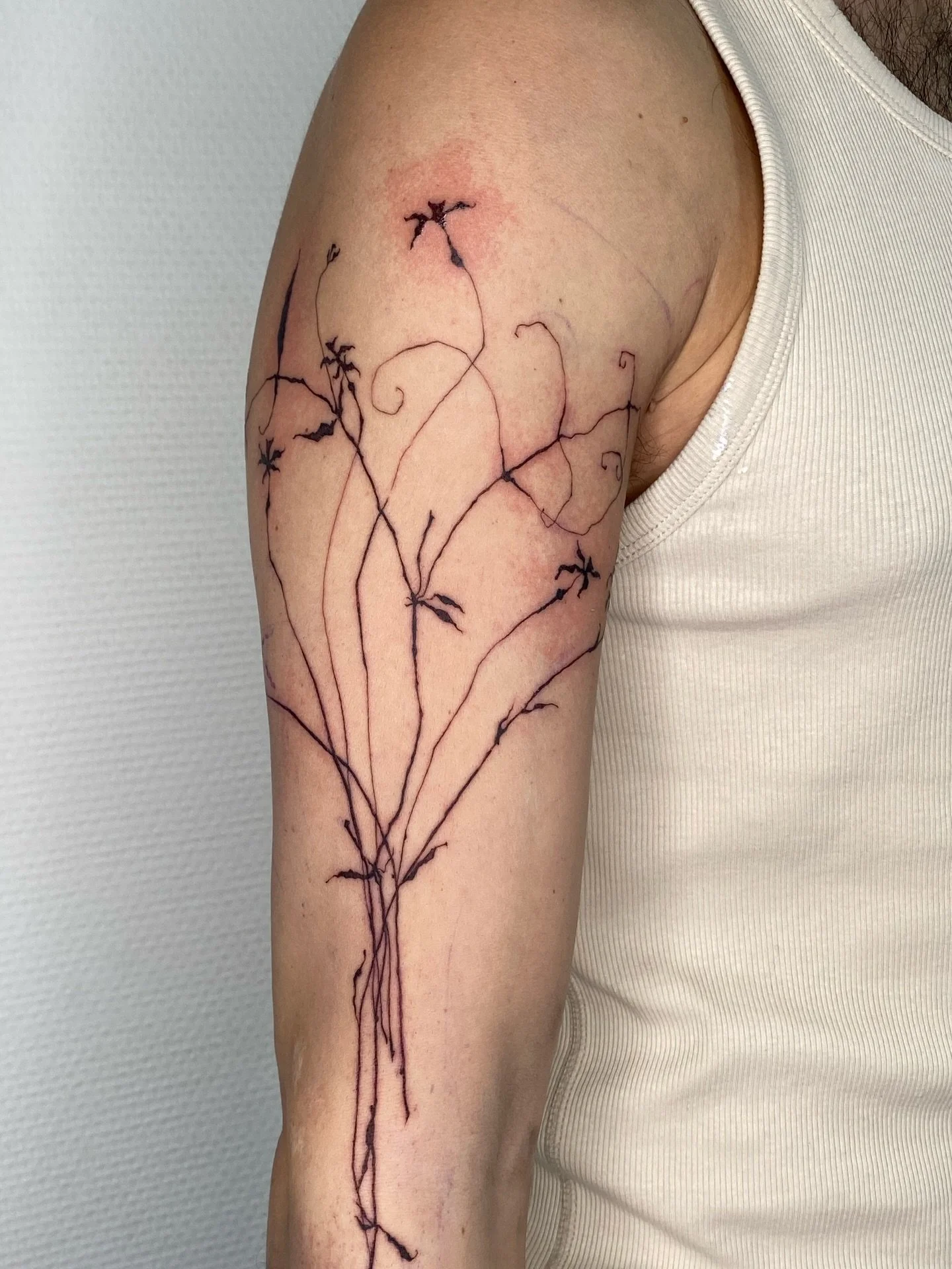 Absolutely obsessed, whenever I come to Paris I get to do the coolest tattoos, thank you so much Enrico! As you can see we didn&rsquo;t get to finish all the way so excited to finish it off the next time I&rsquo;m back ❤️
