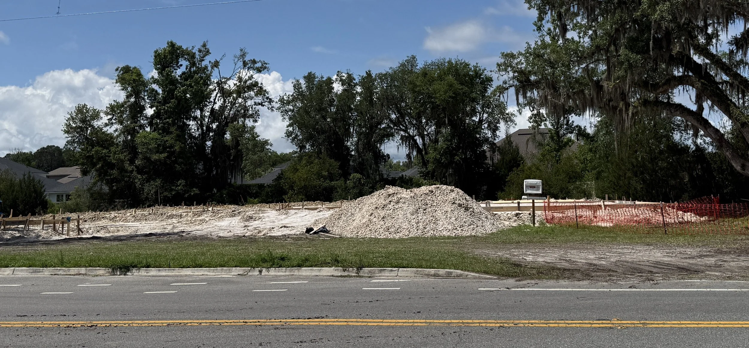 Site preparation and foundation layout are underway for this new custom home off State Road 16 near SilverLeaf in St. Augustine, Florida. Elite Construction of JAX builds quality custom homes throughout St. Augustine, Jacksonville, St. Johns County, 