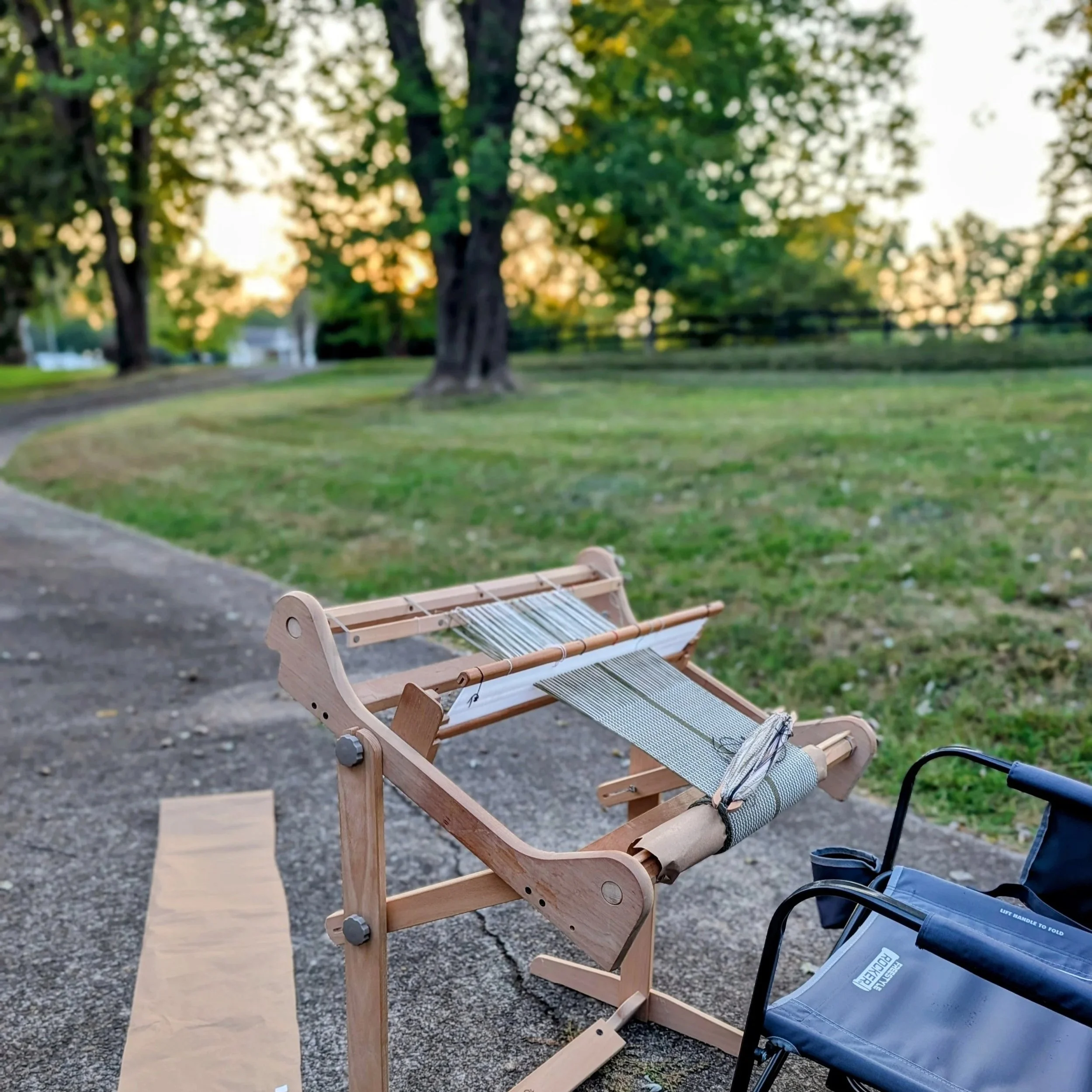 Watching The Sunset With My Mama While Weaving