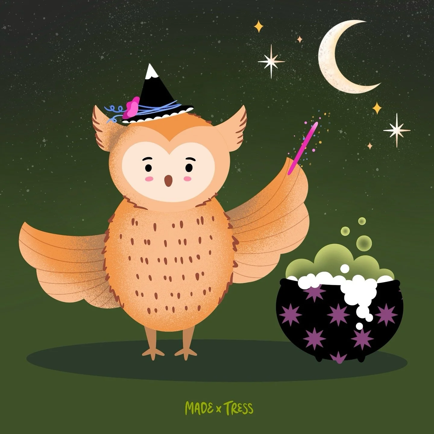 Who&rsquo;s ready for Owl-o-ween? 🦉 
.
Took the leap and decided to try out a DTIYS by the amazing @iamgiagraham . Animals in costumes? Couldn&rsquo;t resist 😊 Swipe to see the original ➡️
.
.
🏷️
#illustrator #illustration #licensingartist #digita