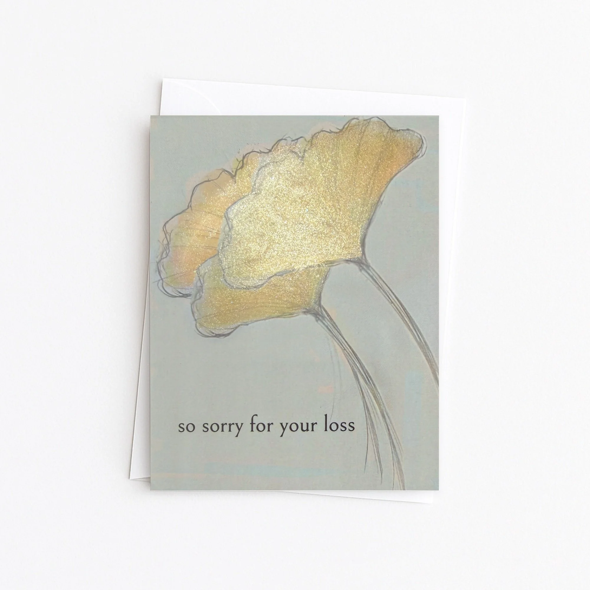Ginkgo Sympathy Card