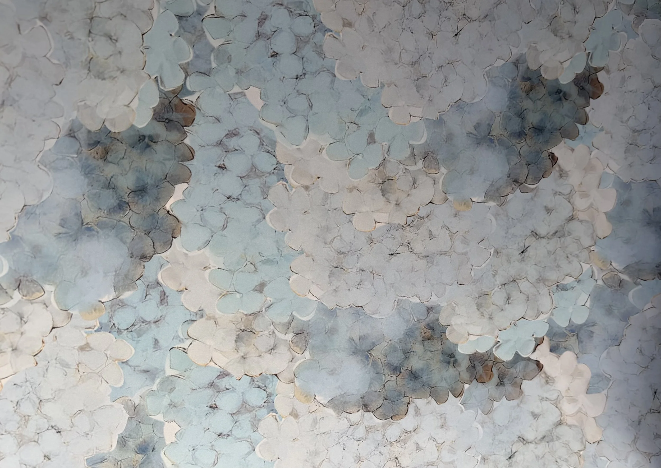 Hydrangea Blue Wrapping Paper