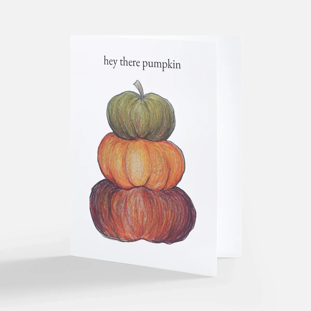 hey there pumpkin card