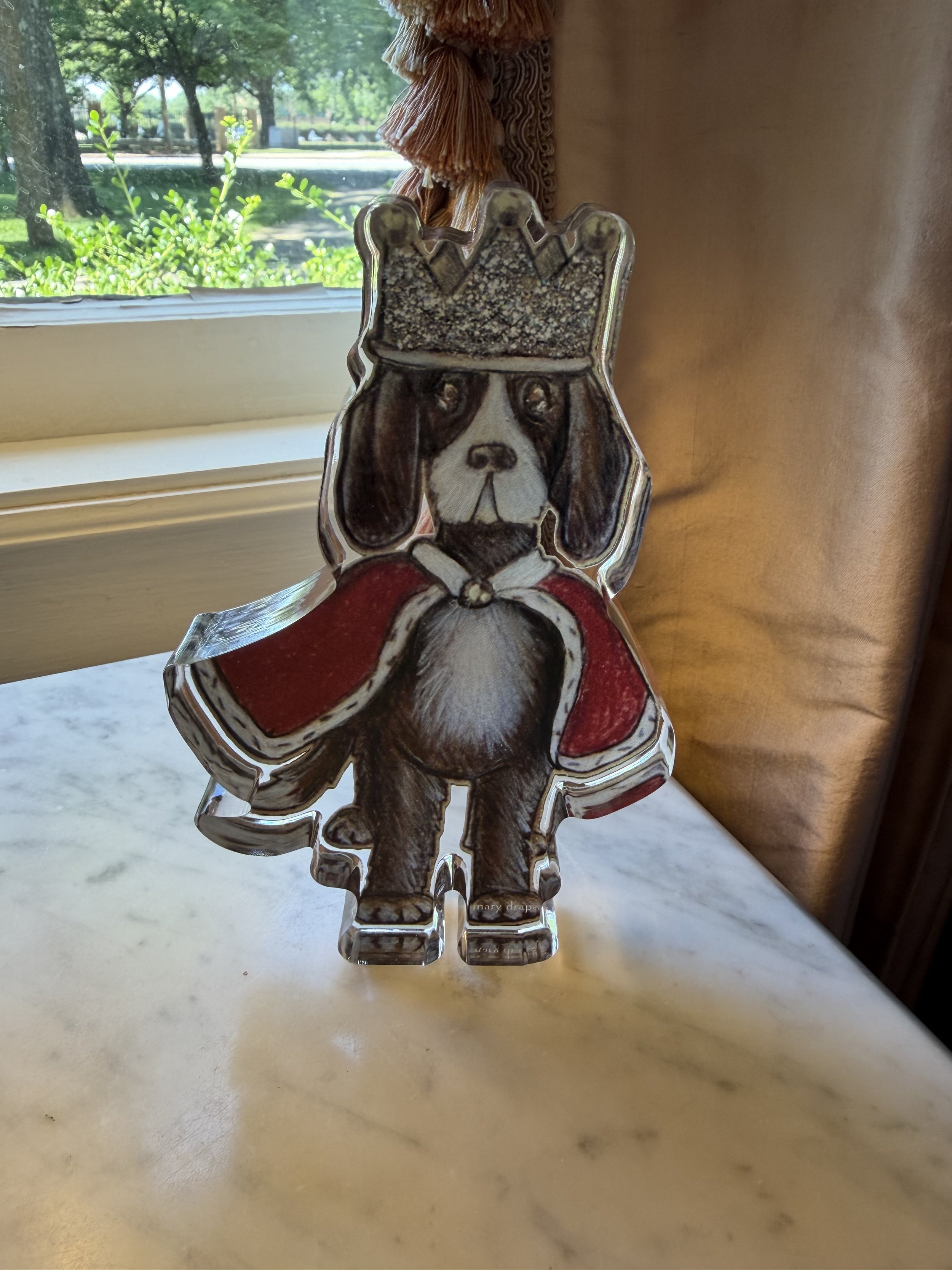Duke the King Dog — Whimsical Art Acrylic Cutout