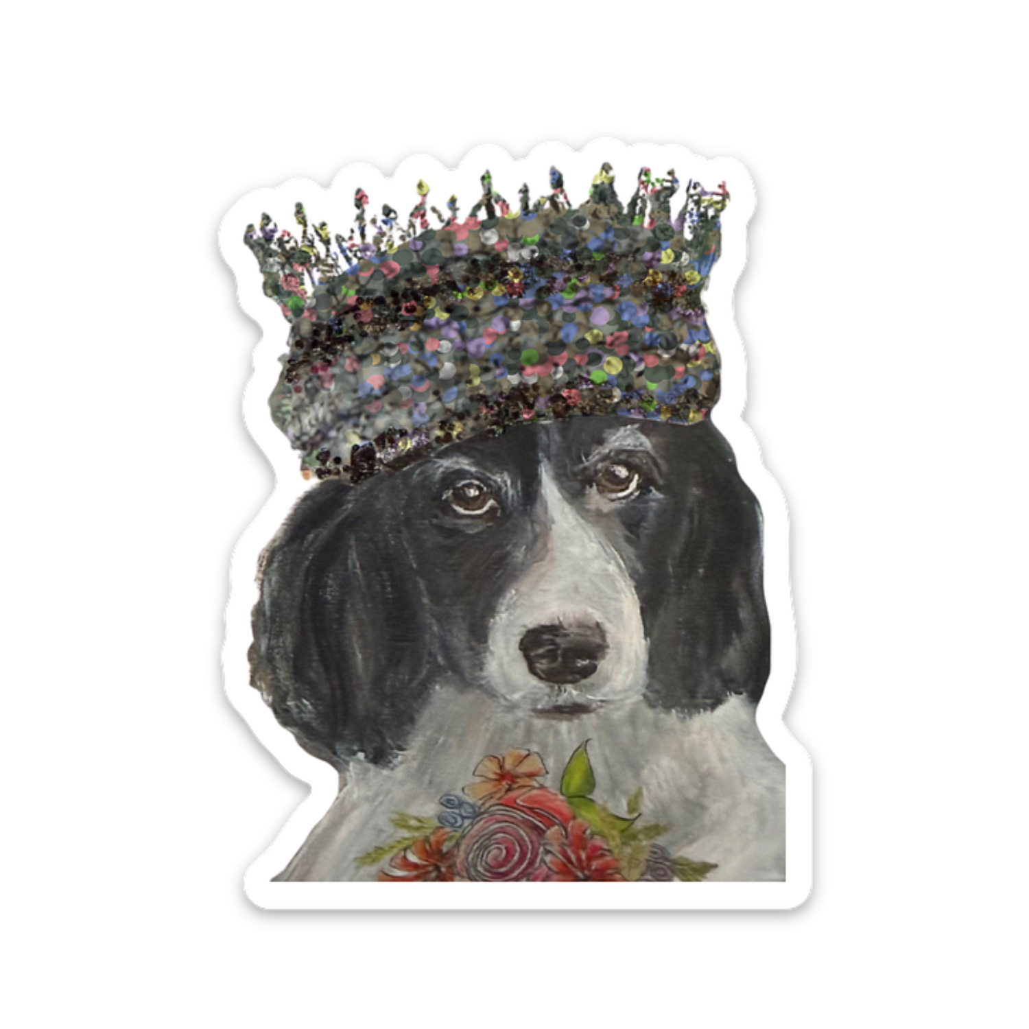 Queen Sadie Sparkly Sticker