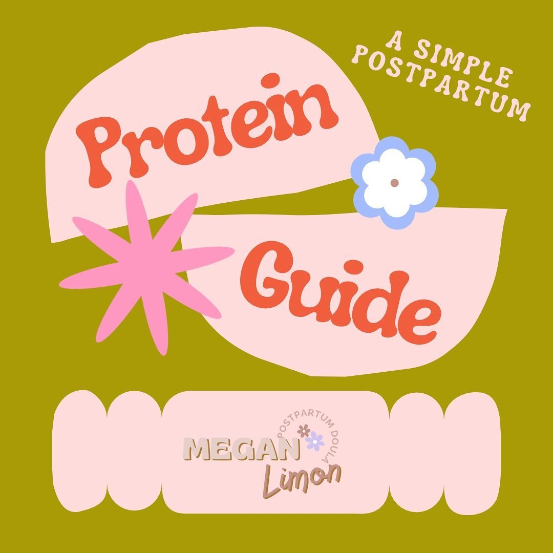 how to plan for more protein during postpartum 
🌷🤰🏼👩🏻&zwj;🍼🤱🏾🥰💓
 
Make sure to LIKE, SHARE and SAVE for the future to revisit this post 🌼🌷

Protein during postpartum is so vital. Often times when I hear a momma is feeling sluggish and fat