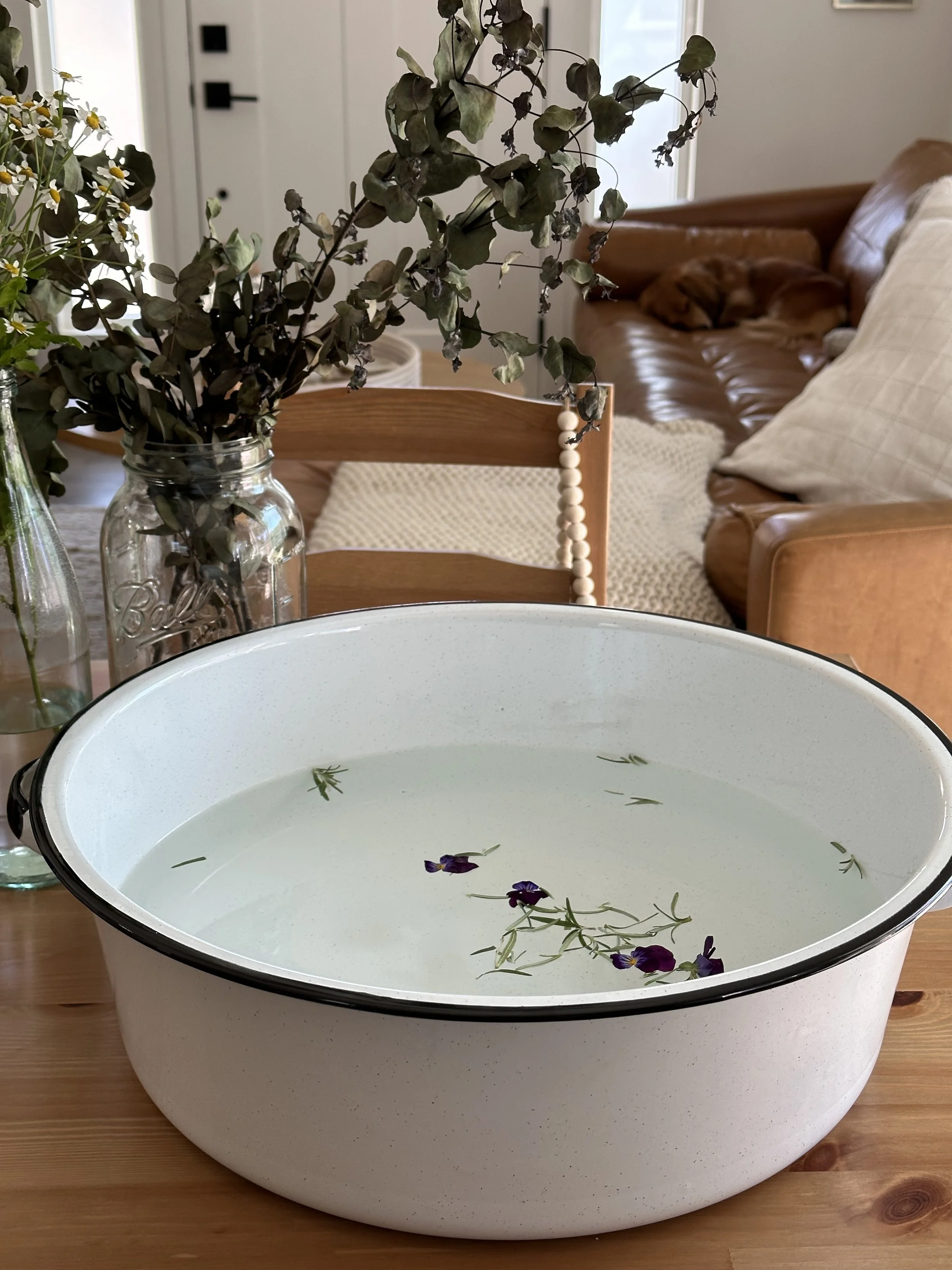 My Postpartum Herbal Garden Foot Bath Recipe