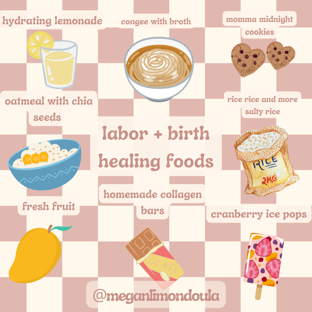 My Favorite Nourishing Labor + Birth Healing Foods