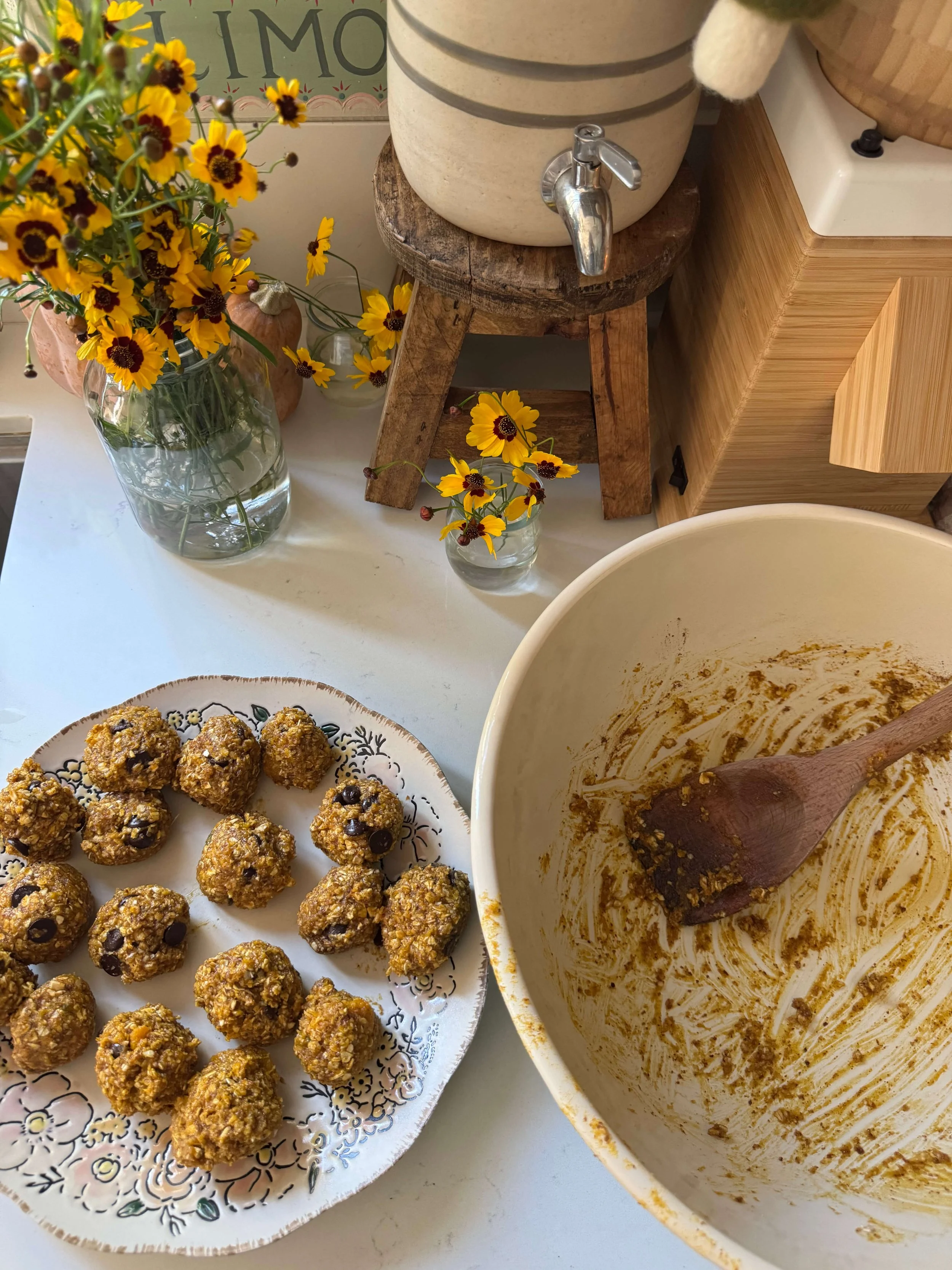 Pumpkin Spice Chocolate Chip Bites | Easy Postpartum Snack