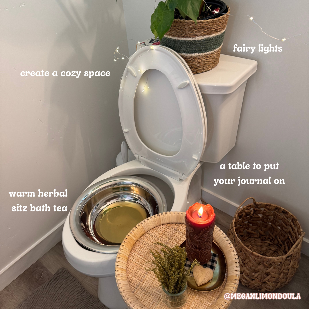 toilet postpartum candle herbal tea sitz bath basin