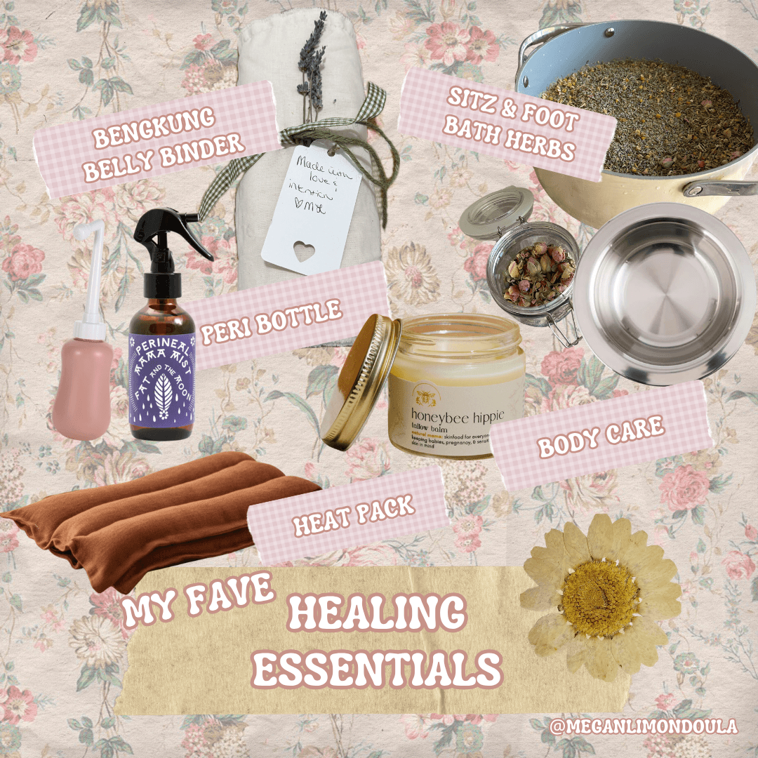 healing essentials heat pack body care peri bottle bengkung belly binder