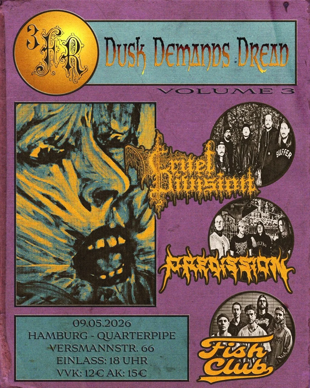 CRUEL DIVISION, PREDISSION &amp; FISH CLUB KONZERT