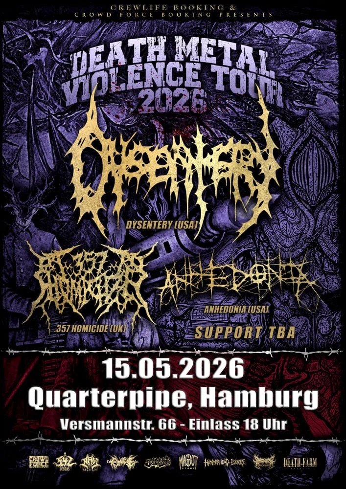 DYSENTERY, ANHEDONIA &amp; 357 HOMICIDE SLOW DEATH KONZERT