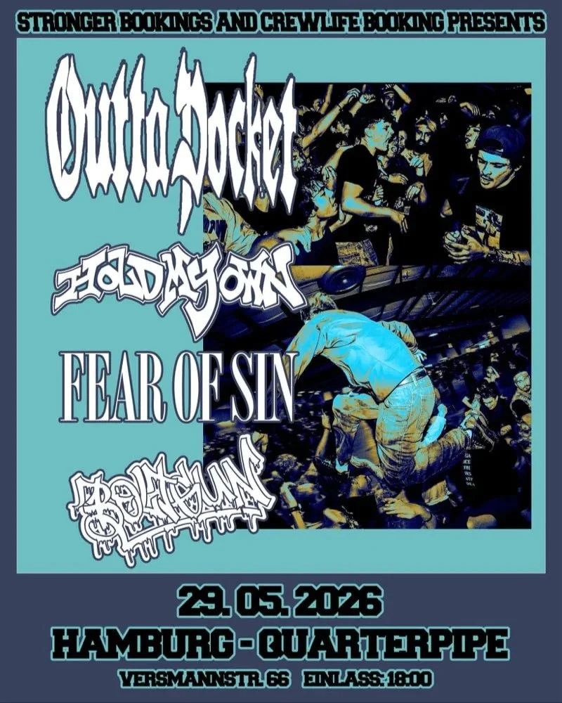 OUTTA POCKET, HOLD MY OWN, FEAR OF SIN &amp; BOLTGUN KONZERT