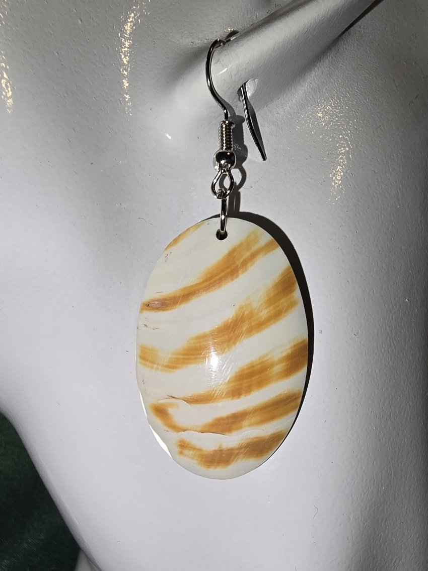 Flame Tide Shell Earrings | Handcrafted Bali Jewellery | Donbernae