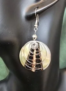 Earth Drift Shell Earrings | Handcrafted Bali Jewellery | Donbernae