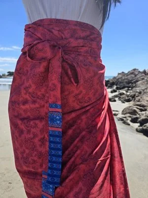 Ocean Flame Sarong | Handcrafted Bali Sarong | Donbernae