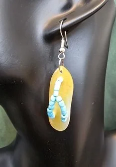Island Sandal Shell Earrings | Handcrafted Bali Jewellery | Donbernae