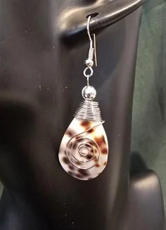 Spiral Coast Shell Earrings | Handcrafted Bali Jewellery | Donbernae