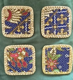 Azure Tide Coaster Set | Handcrafted Bali Homewares | Donbernae