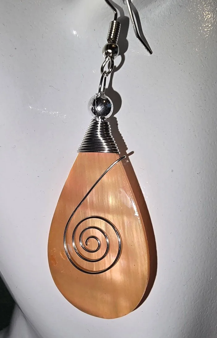 Spiral Drift Shell Earrings | Handcrafted Bali Jewellery | Donbernae