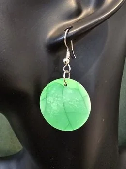 Lagoon Mist Shell Earrings | Handcrafted Bali Jewellery | Donbernae