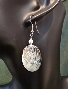 Coral Drift Shell Earrings | Handcrafted Bali Earrings | Donbernae
