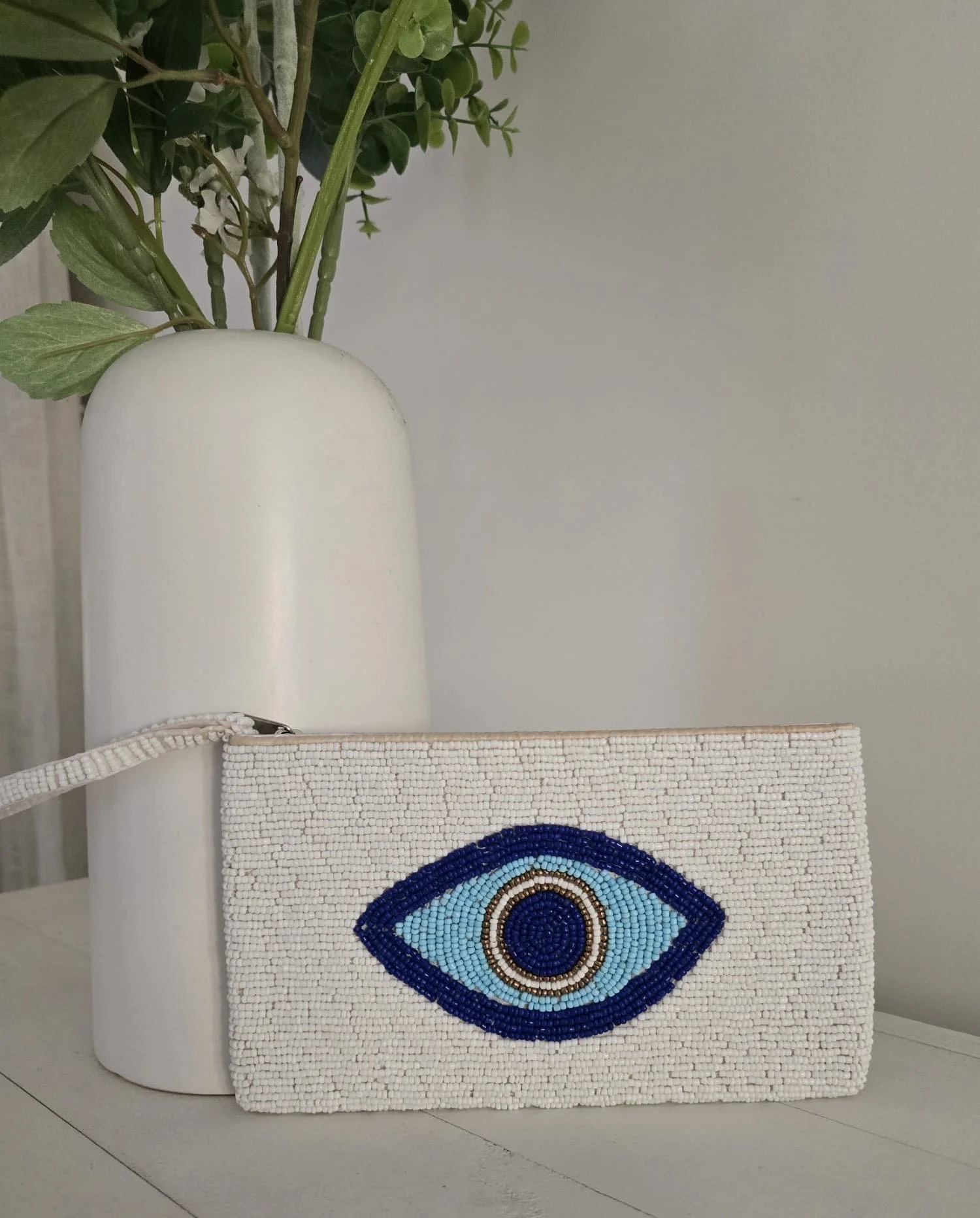Ocean Eye Beaded Purse | Handcrafted Bali Beaded Bag | Donbernae