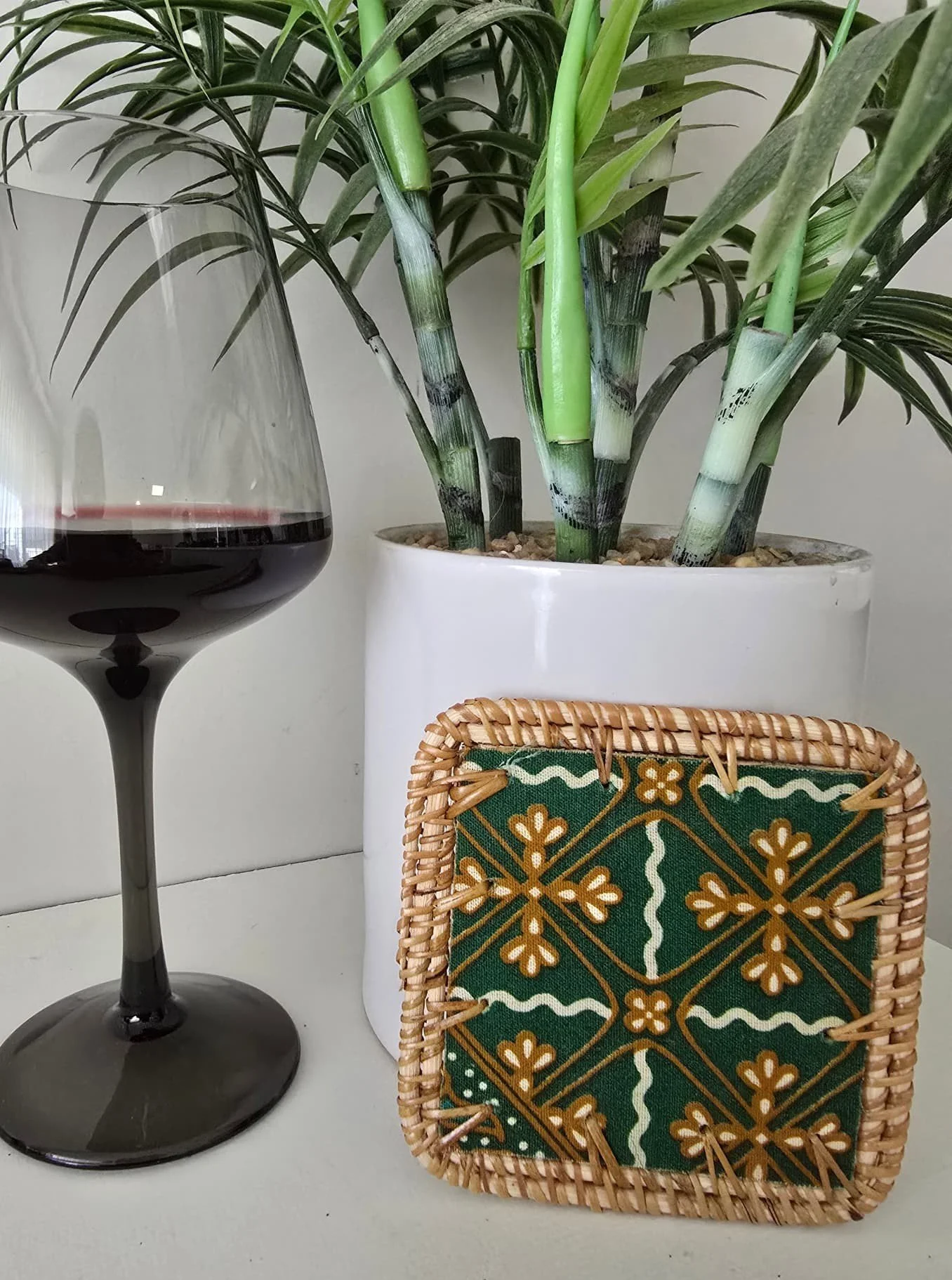 Forest Tide Batik Coaster | Handcrafted Bali Homewares | Donbernae