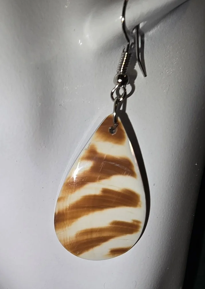 Volcanic Tide Shell Earrings | Handcrafted Bali Jewellery | Donbernae