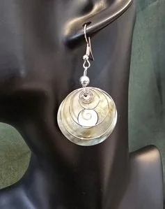 Ocean Wave Shell Earrings | Handcrafted Bali Jewellery | Donbernae