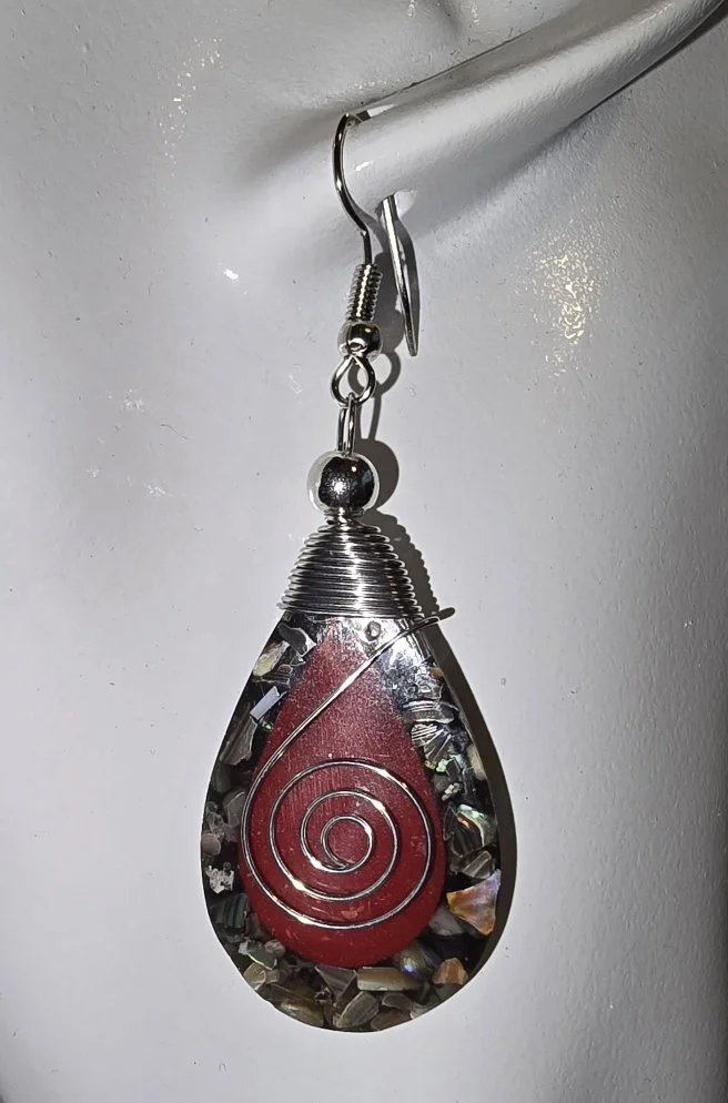 Island Flame Shell Earrings | Handcrafted Bali Earrings | Donbernae