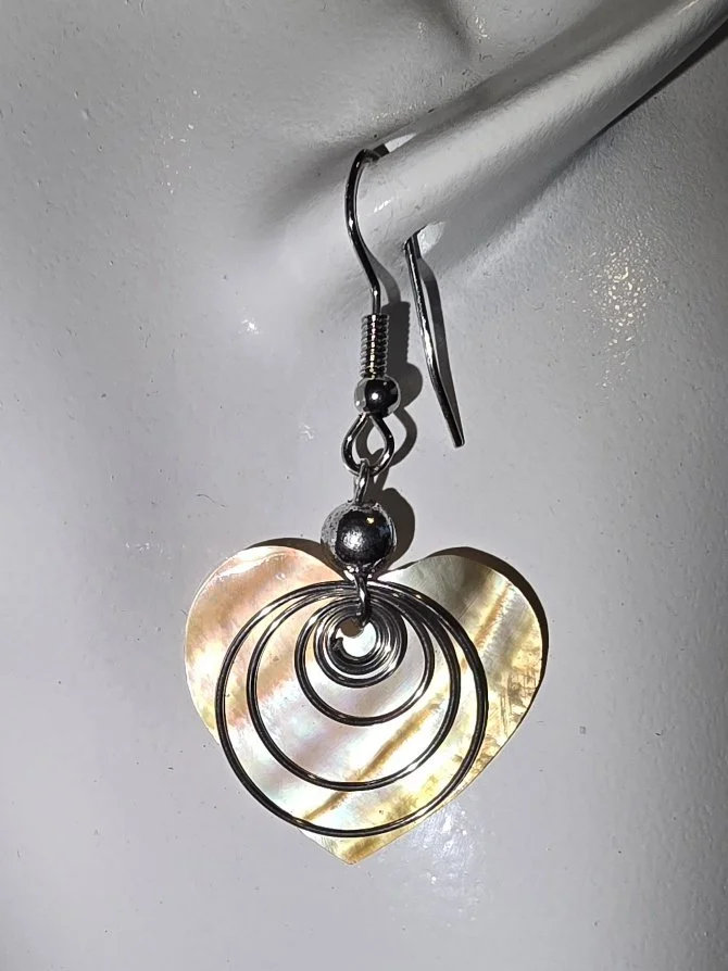 Heart Tide Shell Earrings | Handcrafted Bali Jewellery | Donbernae