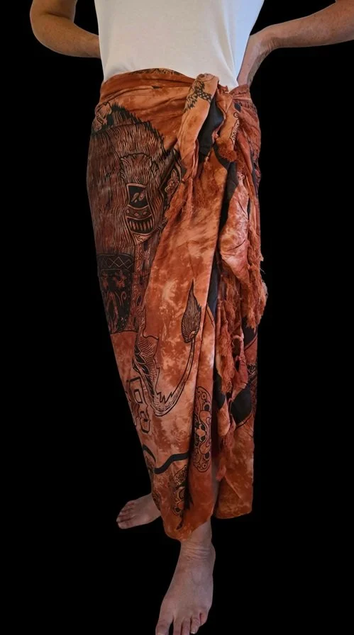 Crimson Tide Sarong | Custom Made Bali Sarong | Donbernae