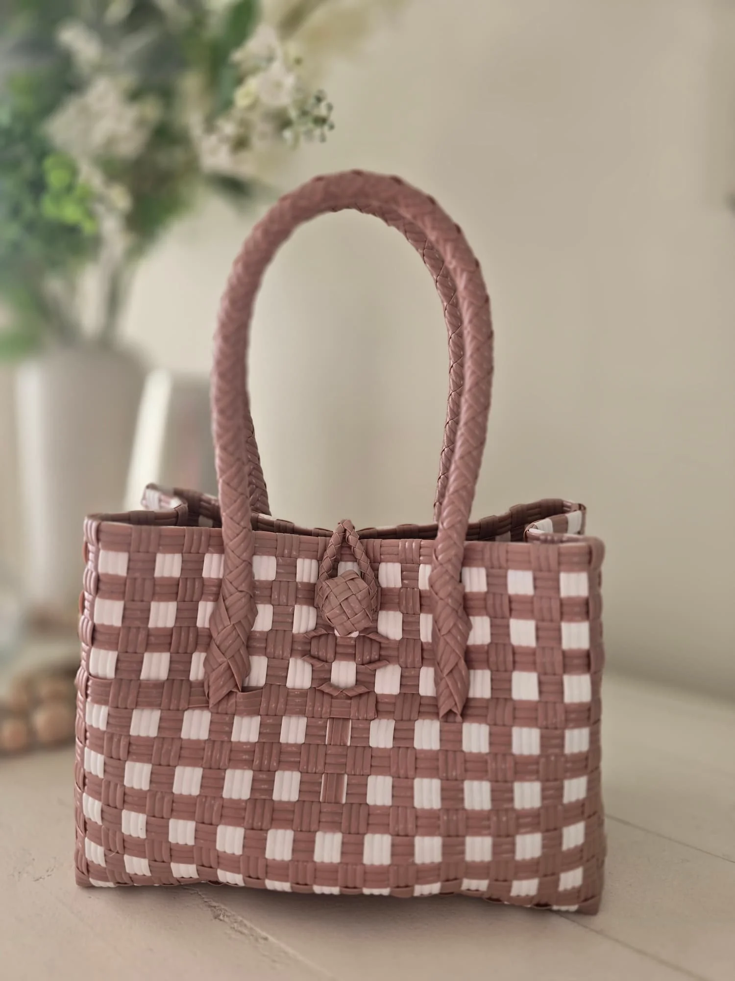 Blush Coast Recycled Handbag | Sustainable Bali Fashion Bag | Donbernae