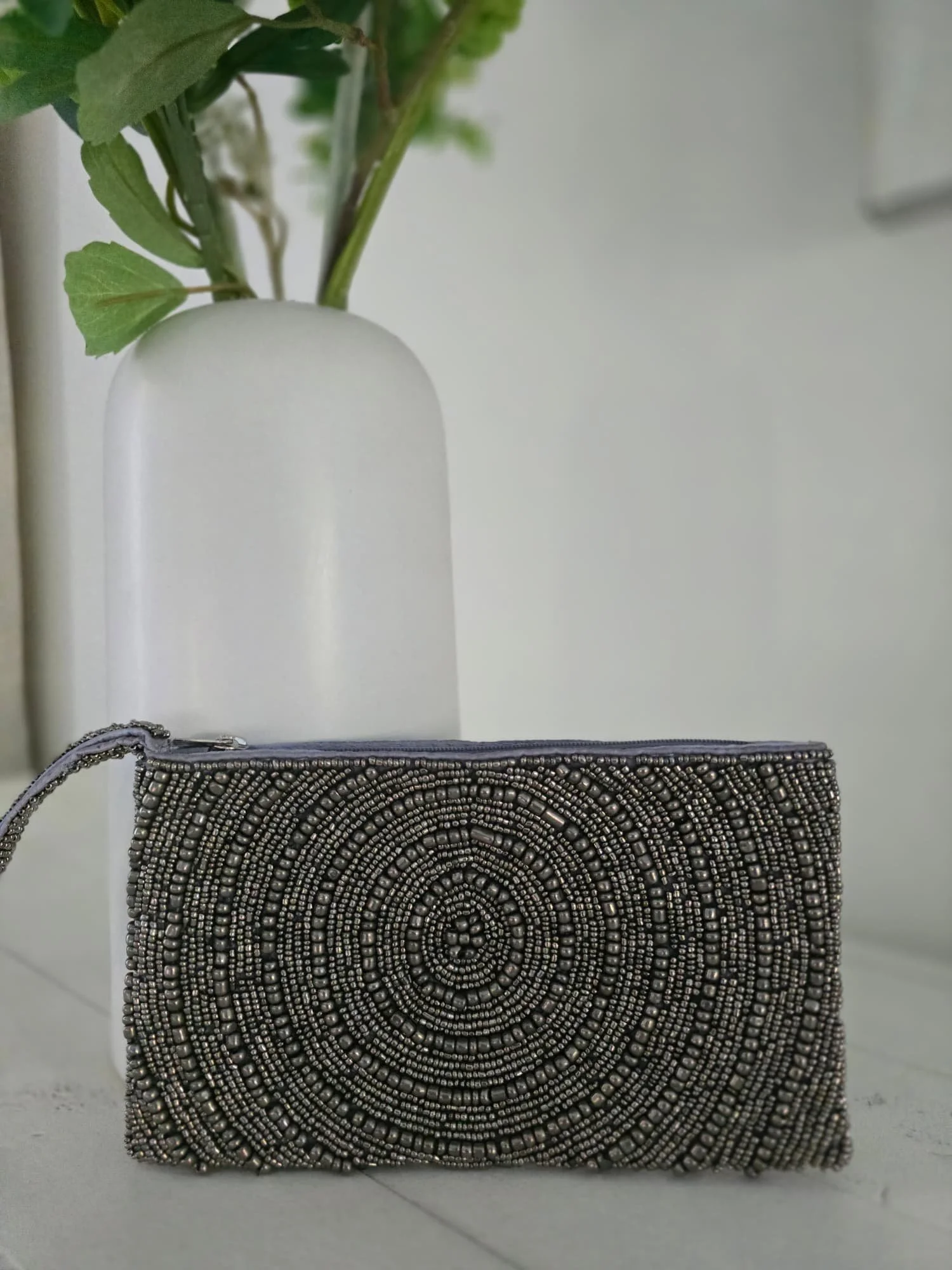 Midnight Coast Beaded Purse | Handcrafted Bali Beaded Bag | Donbernae
