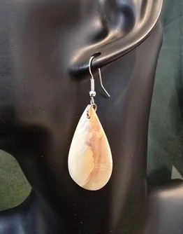 Ember Flame Shell Earrings | Handcrafted Bali Jewellery | Donbernae