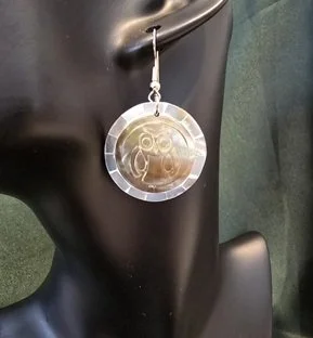 Night Owl Shell Earrings | Handcrafted Bali Jewellery | Donbernae