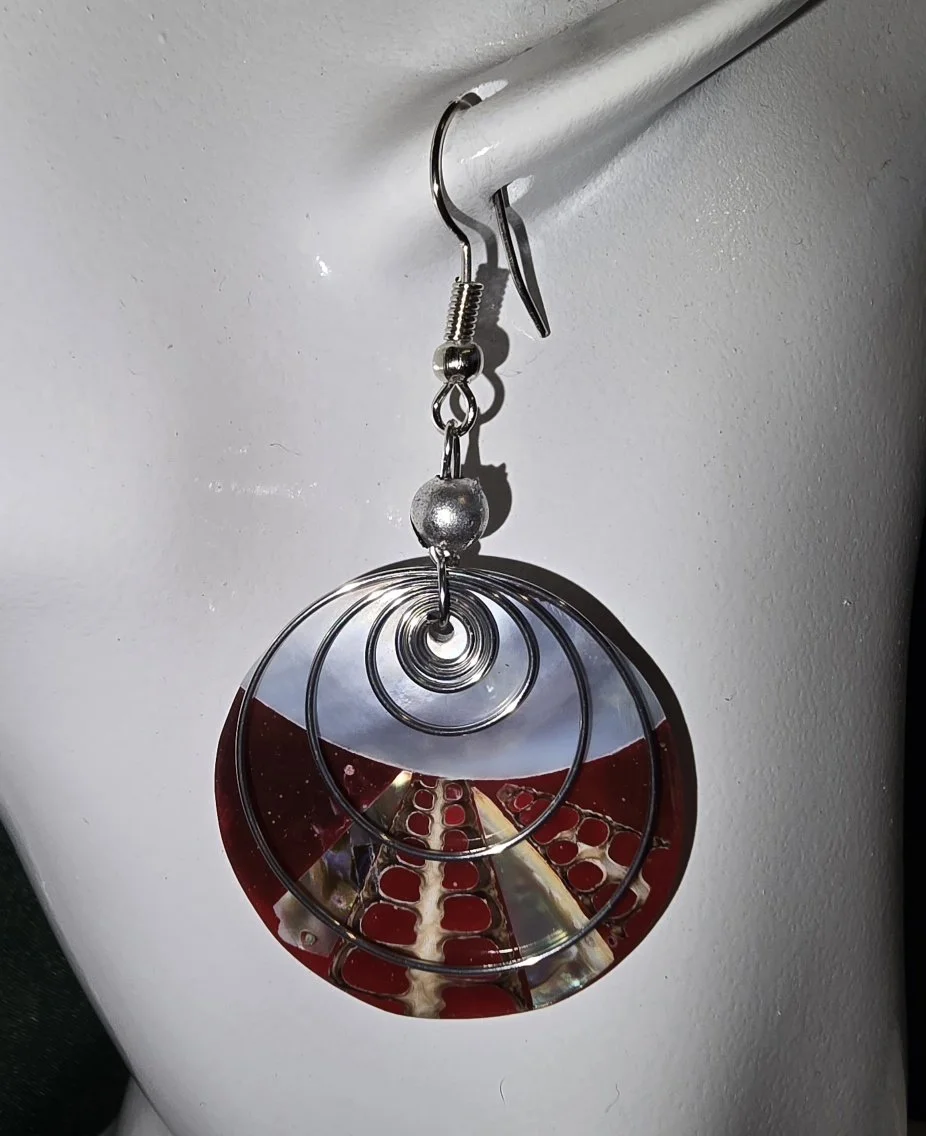 Tropical Spiral Shell Earrings | Handcrafted Shell Jewellery | Donbernae