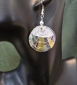 Island Mosaic Shell Earrings | Handcrafted Bali Jewellery | Donbernae