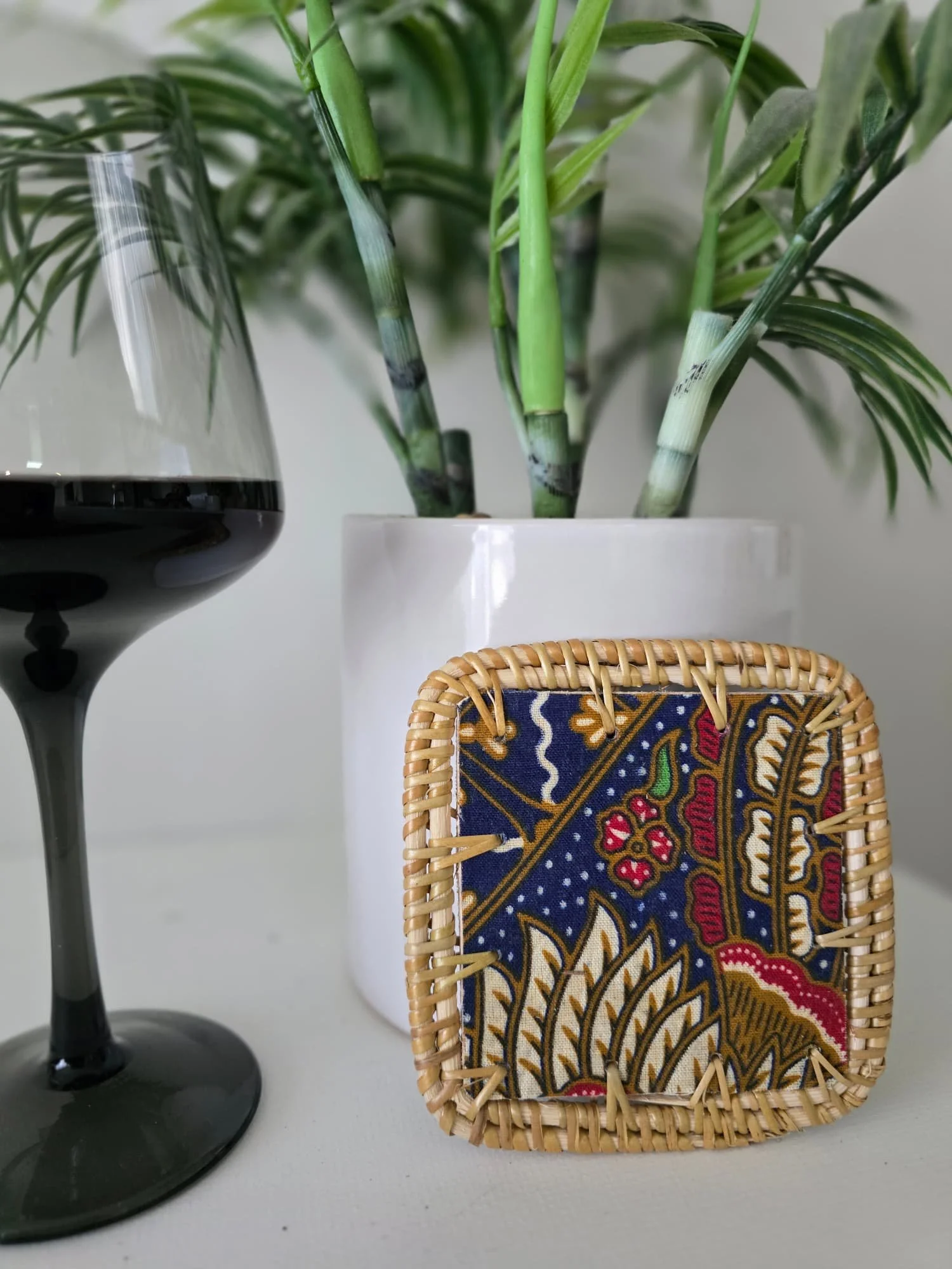 Blue & red square batik coaster.jpg