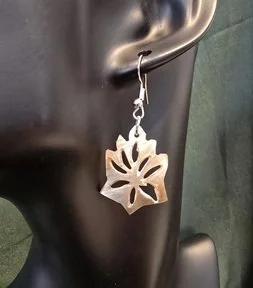 Palm Leaf Shell Earrings | Handcrafted Bali Jewellery | Donbernae