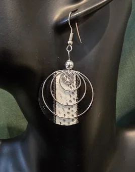 Moonstone Halo Shell Earrings | Handcrafted Bali Jewellery | Donbernae